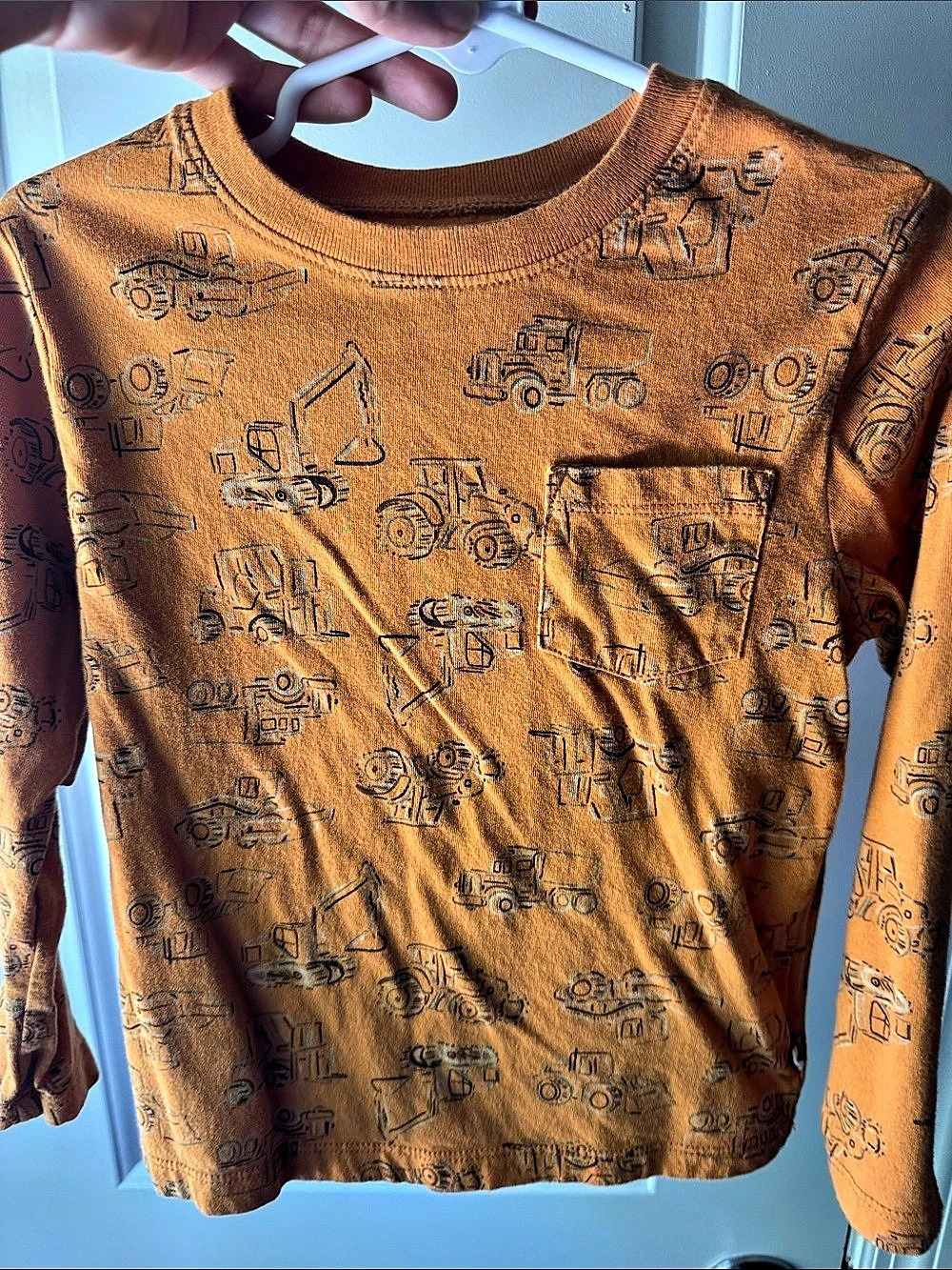 Baby gap Toddler Boy Construction Cotton Blend Long-Sleeve Tee Long Sleeve Tee